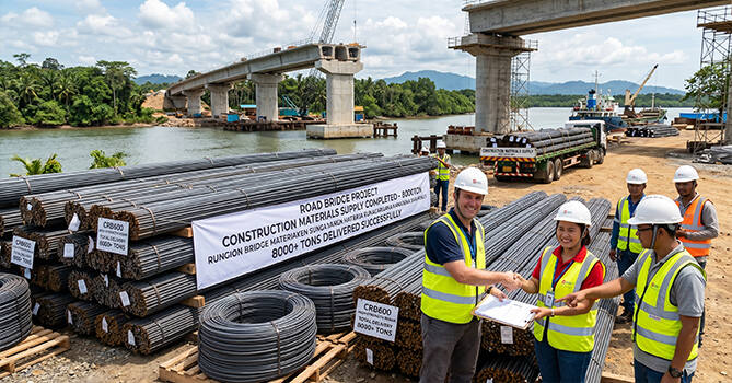 Successful Delivery of Bulk Building Materials for a Large Infrastructure Project in Southeast Asia