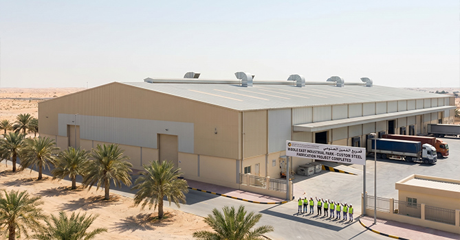 Custom Steel Structure Processing for a Middle Eastern Customer, Our One-Stop Service Perfectly Meets Plant Construction Needs